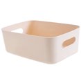 thumbnail image 1 of LCXmlly Storage Organizer Storage Basket Large Capacity Hollow Handle Solid Color Modern Multifunctional Heavy Duty Desktop Makeup Sundries Snack Clothes, 1 of 8