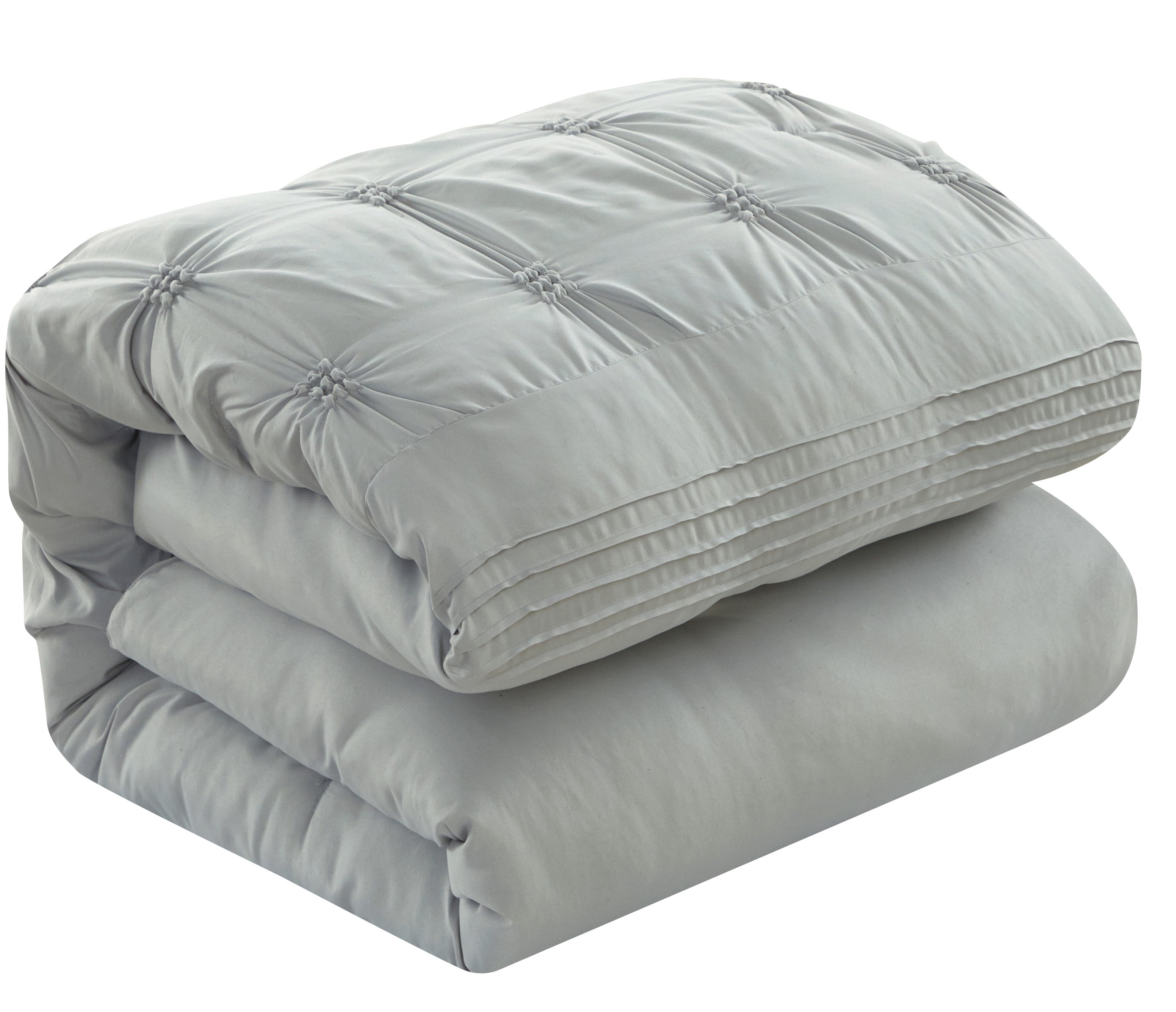 Lanco Vina Floral 6 Piece Comforter Set Grey, Bed Size California King, Fill Polyester, Solid Color, Ultra Soft