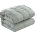 thumbnail image 3 of Lanco Vina Geometric 6 Piece Comforter Set Grey, Bed Size King, Fill Polyester, Solid Color, 3 of 6