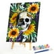 thumbnail image 2 of Kit de pintura al óleo de calavera en girasol por número imagen de dibujo sin marco DIY para niños FLhrweasw Nuevo, 2 of 9