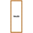 thumbnail image 2 of 10x30 Honey Brown Real Wood Picture Frame Width 0.75 inches | Interior Frame Depth 0.5 inches |, 2 of 8