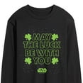 thumbnail image 3 of Star Wars - St. Patrick's Day May Luck Be With You - Men's Long Sleeve Graphic T-Shirt, 3 of 5