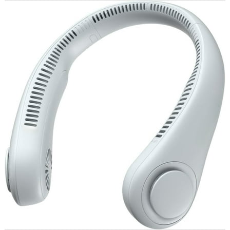 Portable Neck Fan – Hands-Free Bladeless Wearable Cooling Device, 5-Speed Twistable Airflow, 4000mAh Rechargeable Personal Fan, Gift for Men and Women