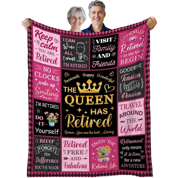 Retirement Gifts for Men 2025, Retired Gifts for Men, Coworker Leaving Gift Retired Blankets, Retirement Blanket for Coworkers, Doctors, Nurses, Teachers, 50"X60"