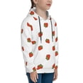 thumbnail image 3 of Haiem Hand Drawn Strawberry Pattern Boys Hoodie, Youth Pullover Hooded Sweatshirt, Kangaroo Pocket Hoodie for Kids Girls -X-Large, 3 of 6