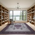 thumbnail image 2 of ODIKA 9'x12' Washable Area Rug Traditional Patterned Framework Showcasing Elegant Wisteria Themes for Great Room, Indoor Concept, Large Living Low Pile, Flatwoven, 2 of 7