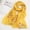 Yellow, variant on Women Scarf Shawl Hijab Scarfs Cotton Blend Shawl Crinkle Wrap Head for Seasons Beige One Size