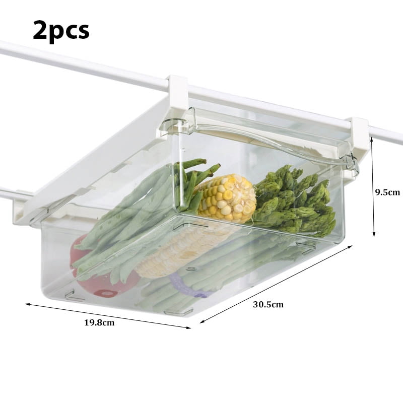 Drawer transparent storage box for refrigerator, food, fruit and