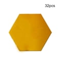 thumbnail image 2 of Etiqueta engomada hexagonal de la pared del espejo 3D DIY plástico acrílico liso superficie reflectivo autoadhesivo alto viscosidad multicolor oro Yuarrent HA047856-02B, 2 of 7