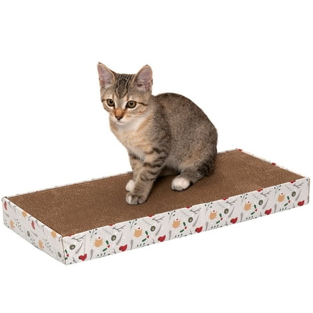 UPC: 0842229129687 | FurHaven Pet Products Holiday Celebration Corrugated Flat Scratcher for Cats – Christmas Print