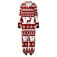 thumbnail image 2 of Odeerbi Christmas Onesie Pajamas for Family Holiday Sleep Jumpsuit Long Sleeve Family Christmas Pajamas Matching Sets Mom Printed Loungewear Jumpsuit Sleepwear Xmas PJs Set Red, 2 of 8