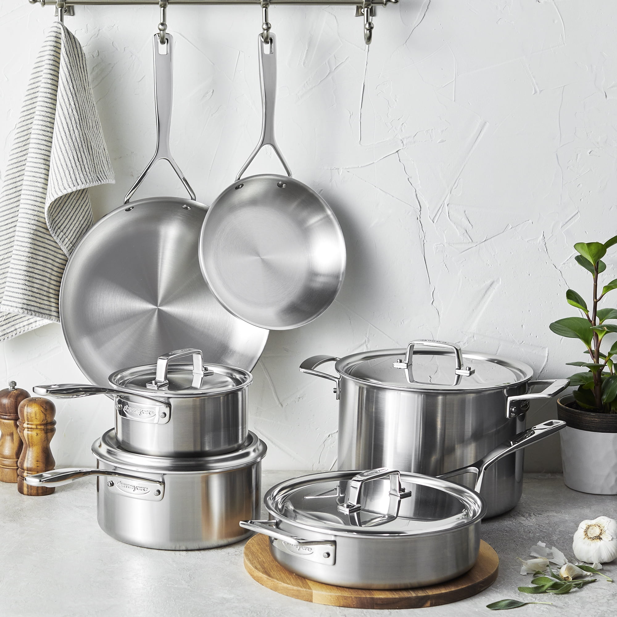 Demeyere 5-Plus 10-Pc. Stainless Steel Cookware Set - Macy's