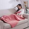 thumbnail image 7 of NOVELAR Personal USB Heated Throw, 29.5 x 47.2 in, Lightweight & Compact for On-the-Go Use, Electric Warming Blanket for Chairs, Travel, or Home, 7 of 7