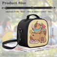 thumbnail image 6 of Yuyamidu Kawaii Capybara Kids Lunch Box Bag Insulated and Lightweight, Large Capacity Lunch Tote with Adjustable Strap for School, 6 of 6