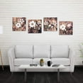 thumbnail image 4 of Bathroom Wall Art Vintage Flowers Canvas Wall Art Bedroom Poster White Floral Painting Picture Prints Flower Artwork for Living Room Wall Decor Kitchens Framed Decoration- 12x12inchx4pcs, 4 of 6