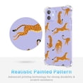 thumbnail image 5 of Cheetah Leopard Clear Case for iPhone 12,Aesthetic Art Design Case for Men Women,Unique Soft Transparent TPU Bumper Case Cover, 5 of 5