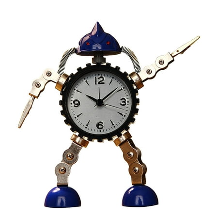 Gear Robot Desktop Alarm Clock for Creative Student Silent for Time Clocks