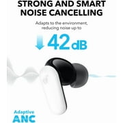 Soundcore P30i by Anker Noise Cancelling Earbuds, Strong and Smart Noise Cancelling, Powerful Bass, 45H Playtime, 2-in-1 Case and Phone Stand, IP54, Wireless Earbuds, Bluetooth 5.4