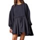 thumbnail image 5 of Vestido de dos piezas para mujer vestido corto de gran tamaño lindo traje de vacaciones de retales, 5 of 6
