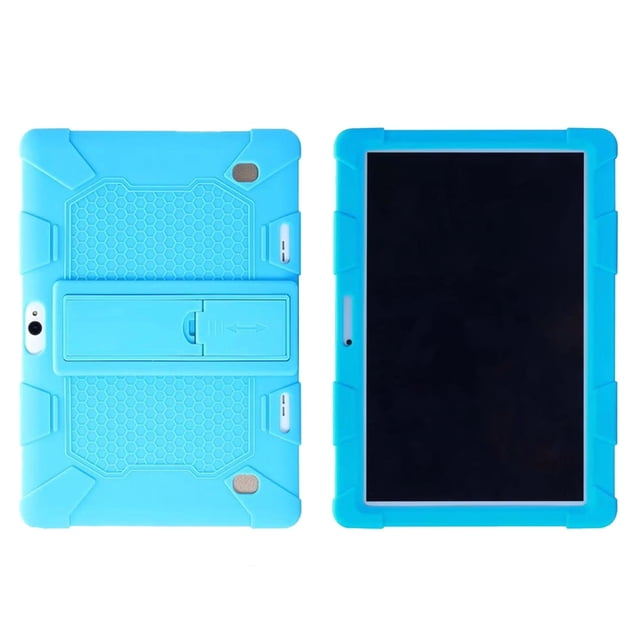 Dsseng Étui de Tablette 10 Pouces 10,1 Pouces Tablette Android Étui Universel en Silicone Étui de Protection pour Tablette Fonction Support avec Sangle d'Épaule Stylet