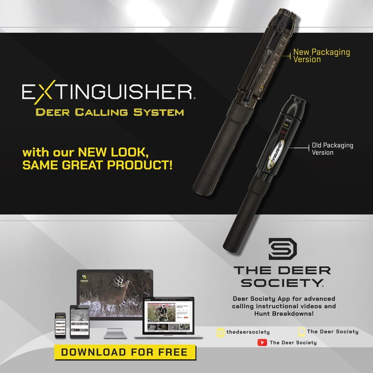 Illusion Systems, Extinguisher Deer Call, Black, All-in-One 