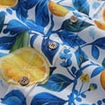 thumbnail image 5 of YIUME Men's Hawaiian Shirt Short Sleeve Lemon Print Button Down Aloha Shirts, 5 of 8