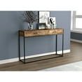 thumbnail image 5 of Bebelelo 48"L Console Table, 2 Drawers & Black Metal Base, Brown Reclaimed Wood, 5 of 5
