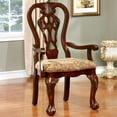 thumbnail image 4 of Furniture of America Wilson Wood Dining Arm Chair in Brown Cherry (Set of 2), 4 of 7