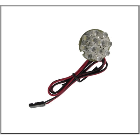 HobbyFlip 12 LED Lights Cluster Ultra-Bright Orange JR Servo Plug Connector Compatible with Drone Drones Light