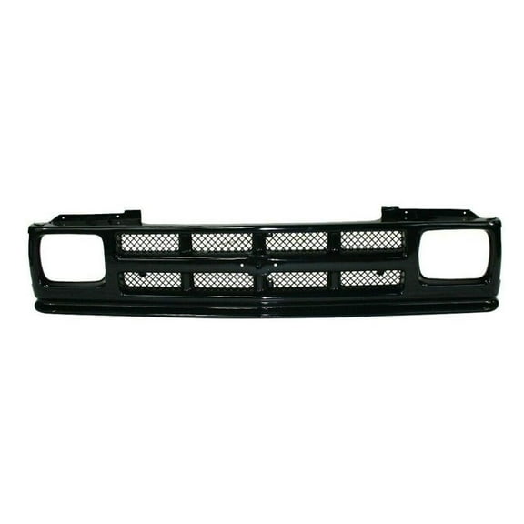 For Chevy S10 1991 1992 1993 Grille | With Mesh Backing | Matte Black | Made Of Plastic | Replacement For GM1200143