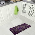 thumbnail image 2 of GZHJMY Kitchen Rugs,Romantic Purple Non Slip Washable Cushioned Carpets Polyester AntiFatigue Comfort Porch Floor Mat Doormat Christmas Decoration, 39"x20", 2 of 7