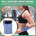 thumbnail image 6 of Wrist Pouch 6"x 4", Wrist Wallet Sports Wristband Wallet with Zipper Pocket for Running (Blue/Black/Red, 3 Pcs), 6 of 6