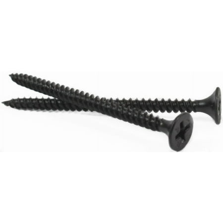 

#8 x 1 Fine Drywall Screws / Phillips / Bugle Head / Steel / Black Phos - 2000 Piece Carton