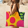thumbnail image 4 of Color Wave Point Geometry Outdoor Picnic Blanket, Foldable Waterproof Beach Mat, Portable Beach Blanket for Beach Camping, Hiking, Family Concerts, 4 of 7