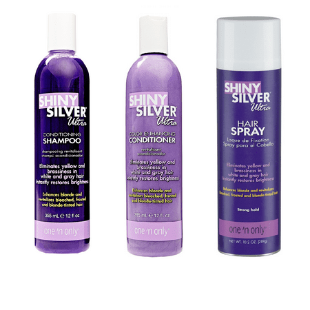 Shiny Silver 12oz Ultra Blonde Enhancement Purple Shampoo