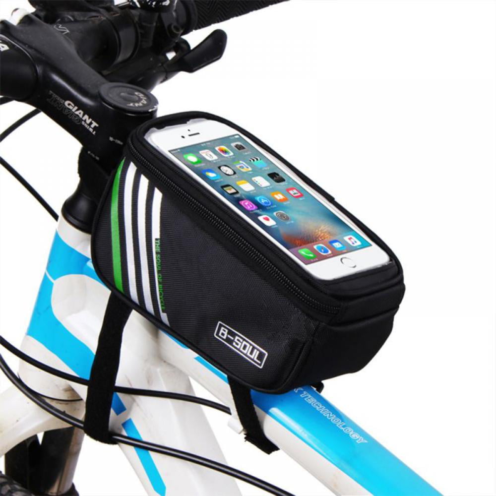 Details about   Leather Retro Bicycle Bag Handlebar Bike Front Tube Frame Saddle Cycling Bag 