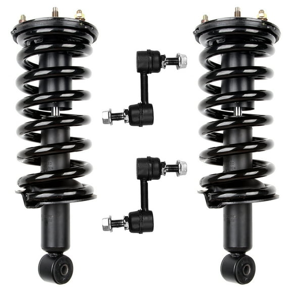 CCIYU Complete Suspension Kit Fits 2004 2005 2006 2007 2008 2009 2010 2011 2012 for Nissan Titan Includes Front Strut Spring Assembly Stabilizer Bar Link