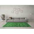 thumbnail image 3 of Ahgly Company Indoor Square Persian Emerald Green Traditional Area Rugs, 5' Square, 3 of 4