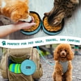 thumbnail image 6 of PetAmi Collapsible Dog Food and Water Bowls, 2 Travel Bowls Kit, Portable Pet Dish No Spill, Foldable Lightweight BPA Free Leakproof, Camping Hunting Hiking Walking Outdoor Gear Accessories, Teal Blue, 6 of 7