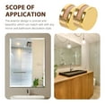 thumbnail image 3 of LOLIPPYY 8Pcs Glass Mounting Clips Zinc Alloy Strong Golden Mirror Holders for Wall Mounting, 3 of 6