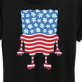 thumbnail image 3 of SpongeBob SquarePants - Silhouette Stars Stripes - Women's Short Sleeve Graphic T-Shirt, 3 of 6