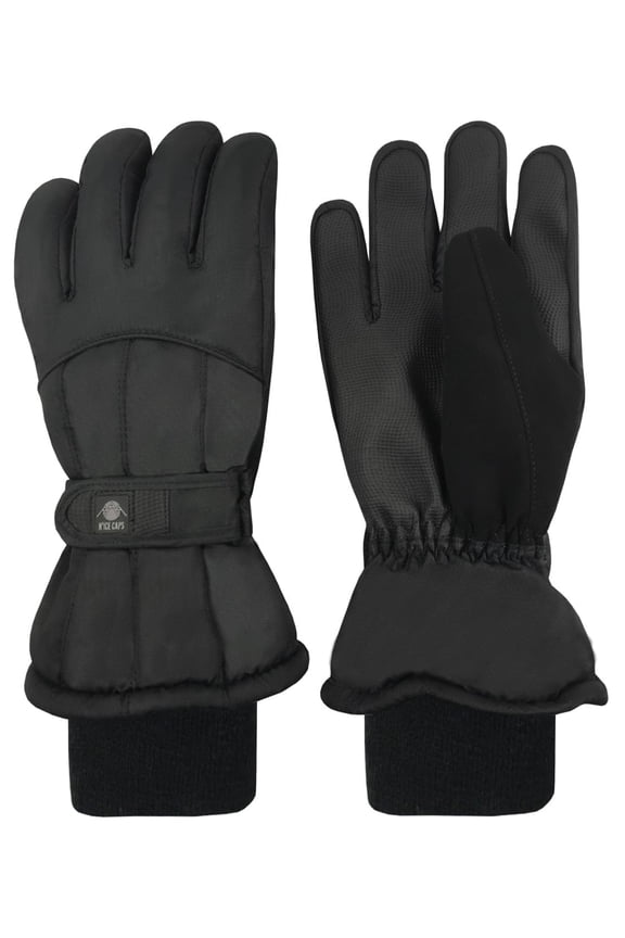 Kids Waterproof Thinsulate Snow Gloves Insulated Warm Boys Girls Children Winter Black