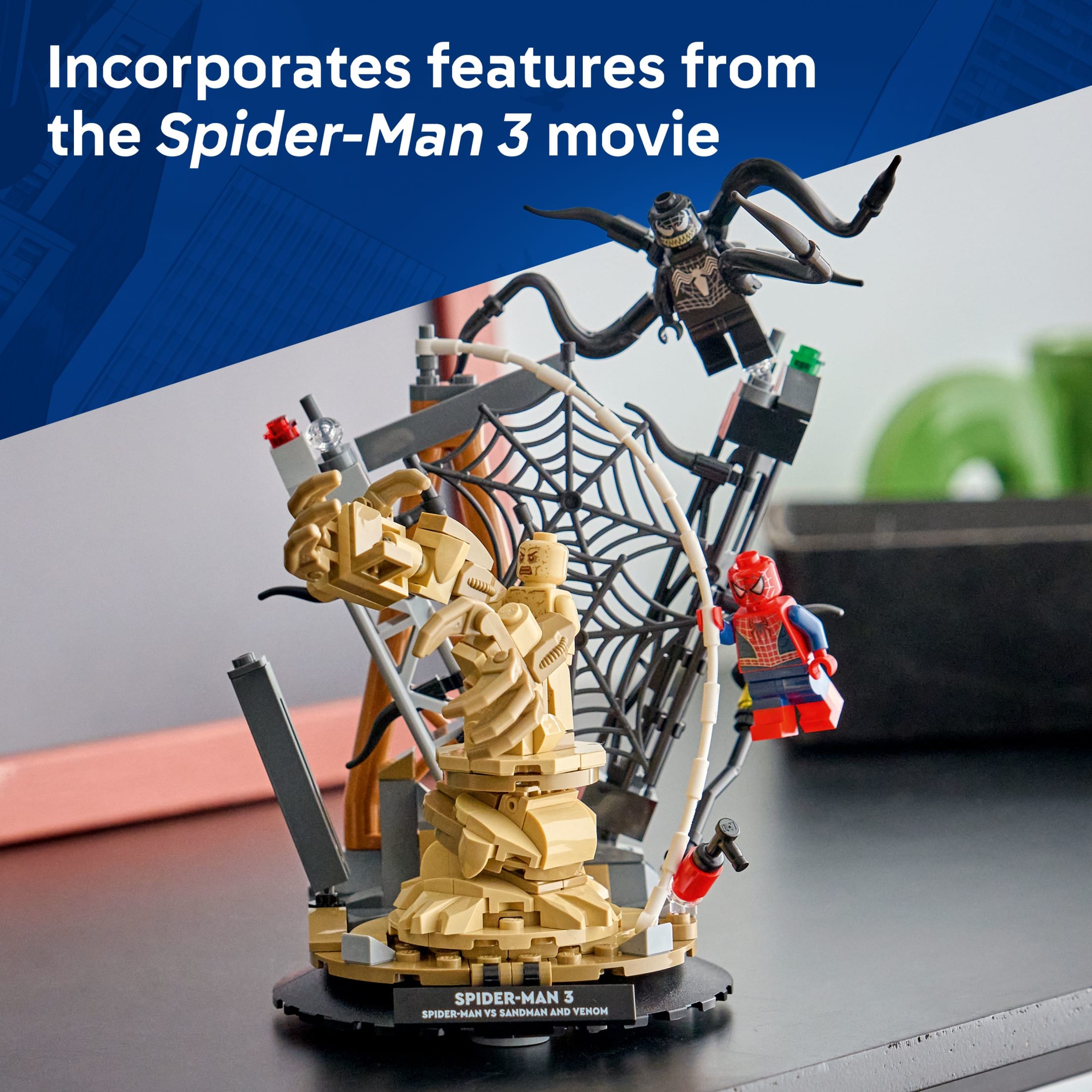 LEGO Marvel Batalla Épica: Spider-Man vs. Sandman Juguete de Construcción para Niños y Niñas - Set de Juego de Superhéroes con Minifiguras de Venom, Sandman y Spider-Man - Idea de Regalo para Cumpleaños - Mayores de 9 - 76334 4