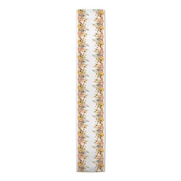 Creative Products Watercolor Autumn Delights Border 16x72 Poly Twill Tablerunner