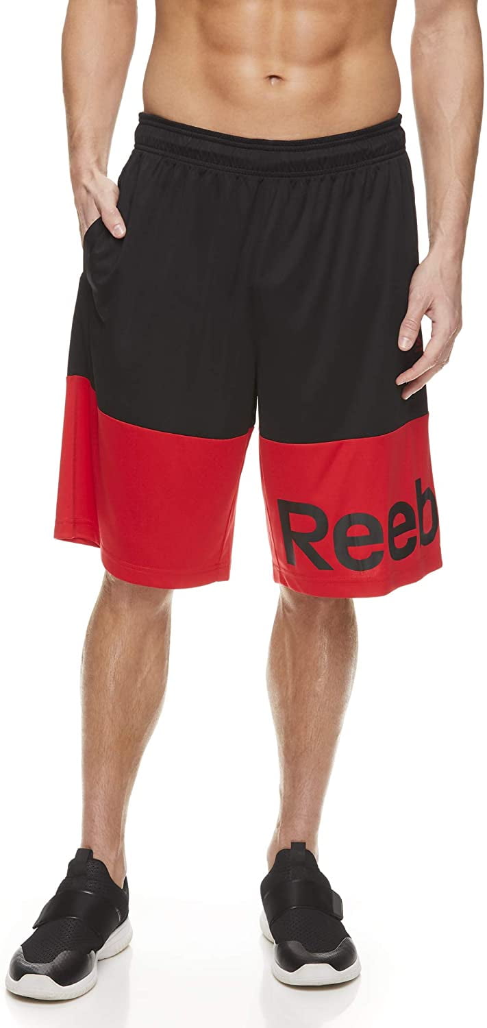 reebok men's performance basketball shorts with pockets
