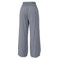 thumbnail image 5 of Noric Women's Cotton Loose-Fit Wide Leg Casual Pants with Elastic Smocked Waist Lounge Street Style Pants, 5 of 9