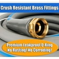 thumbnail image 5 of 75ft 5/8" Drinking Water Safe, Heavy Duty, Kink Free, All Weather, Non Expanding, Lightweight Water Hose with Brass Fittings, UV Protection, and Abrasion Resistance, 5 of 8