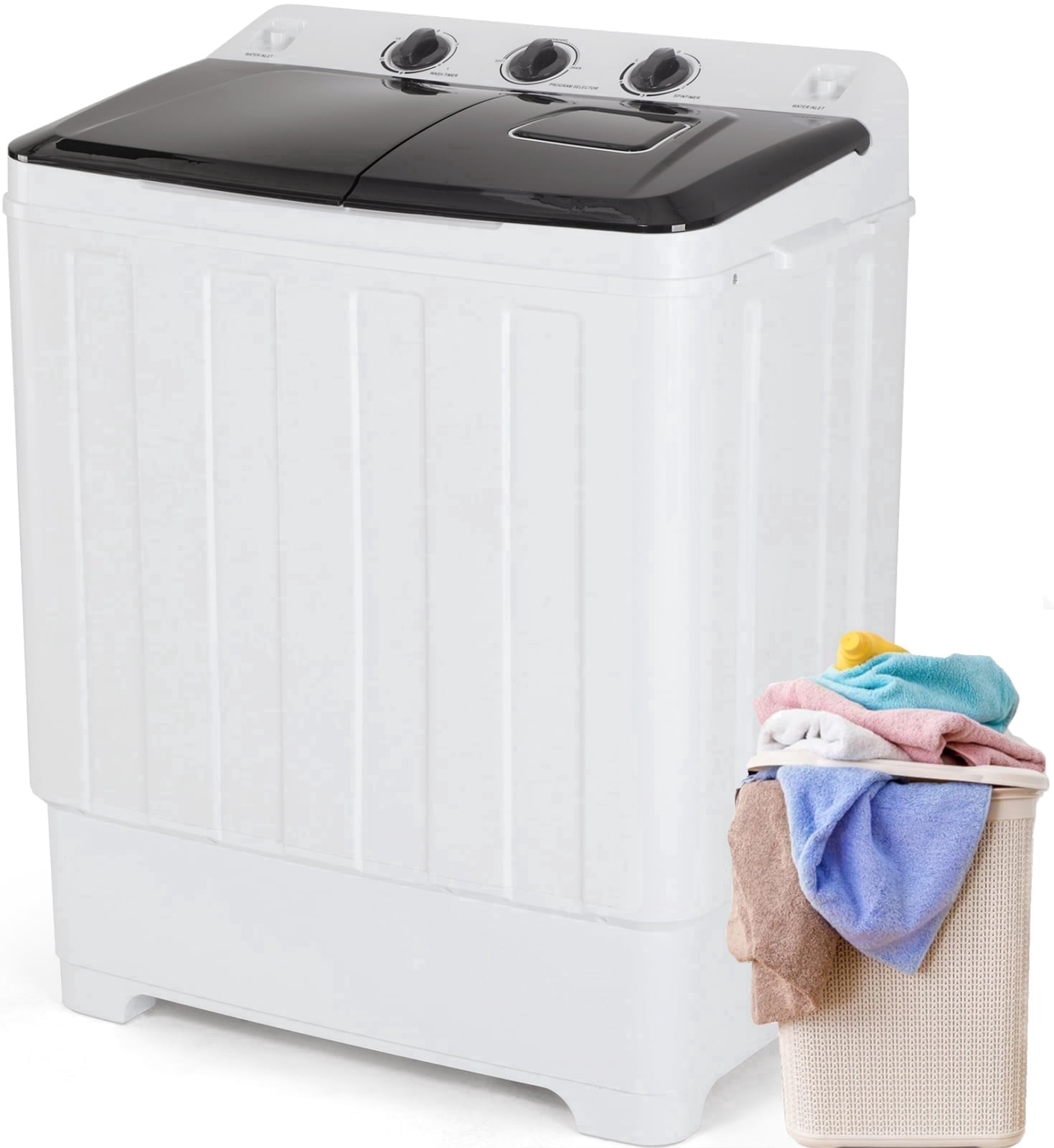 Artbros, Portable Twin Tub Washing Machine, 28lbs Capacity, Blue