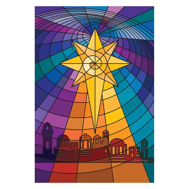 Toland Home Garden Star Of Bethlehem Decorative Flag Walmart Com Walmart Com