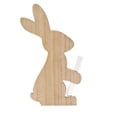 thumbnail image 1 of Wooden Tabletop Ornament, Handcrafted Rabbit Wood Sign, Potted Plant Desk Decoration, Small Animal Home Decor for Shelf, Desktop and Garden, 1 of 6